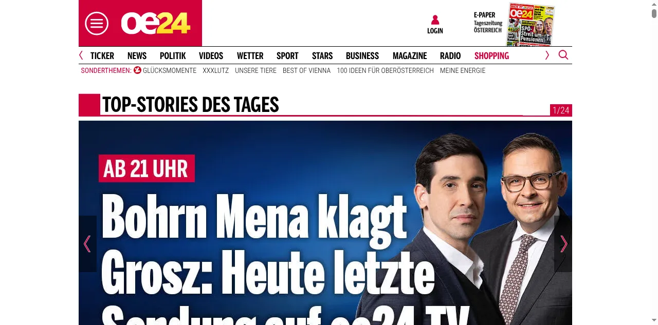 Preview of oe24.at