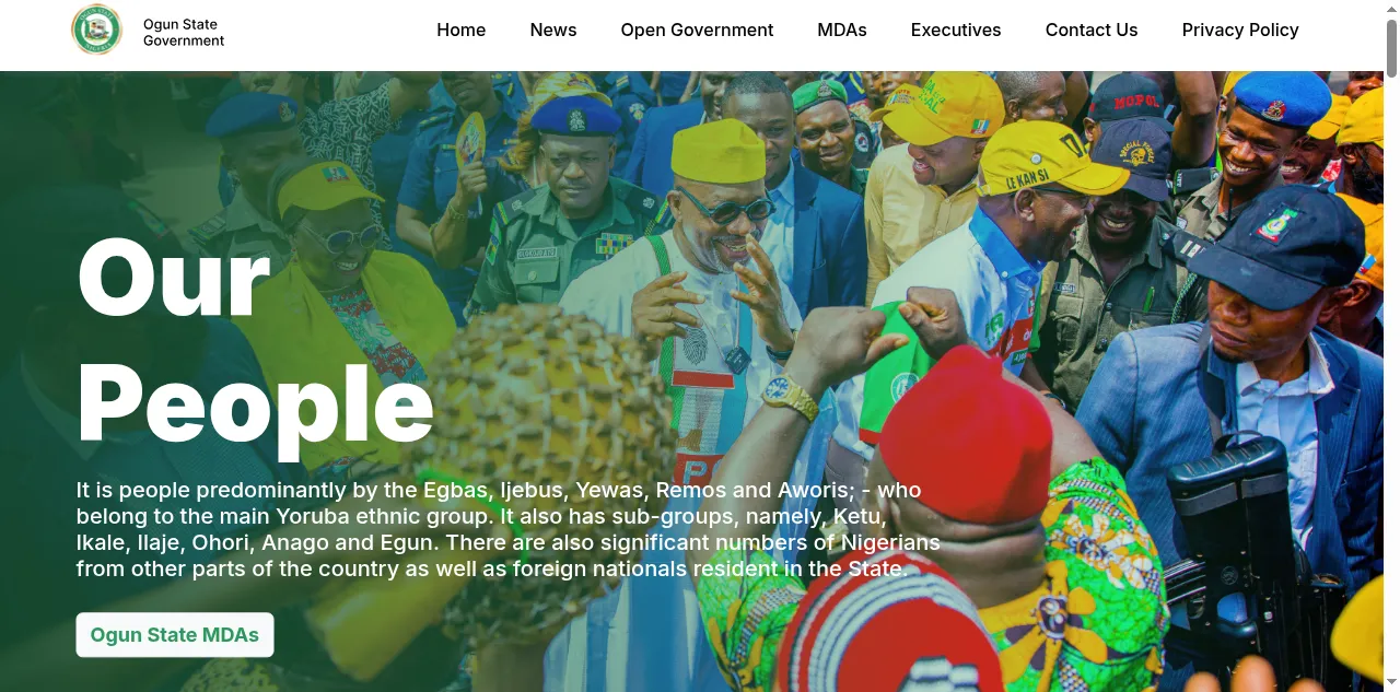 Preview of ogunstate.gov.ng