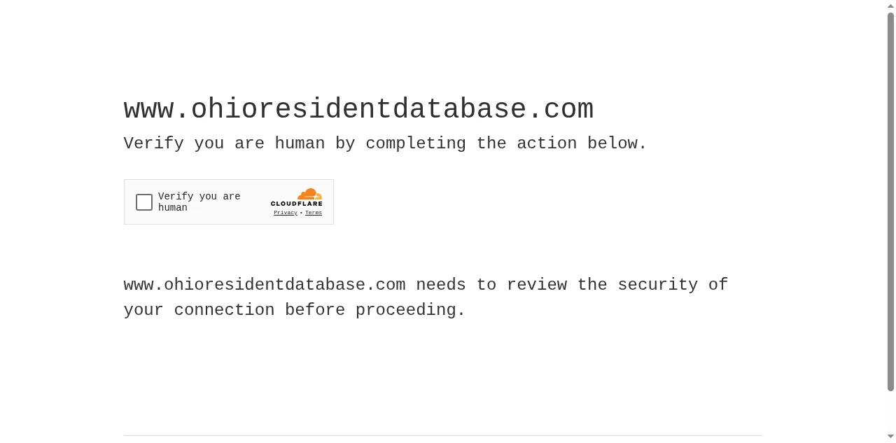 Preview of ohioresidentdatabase.com
