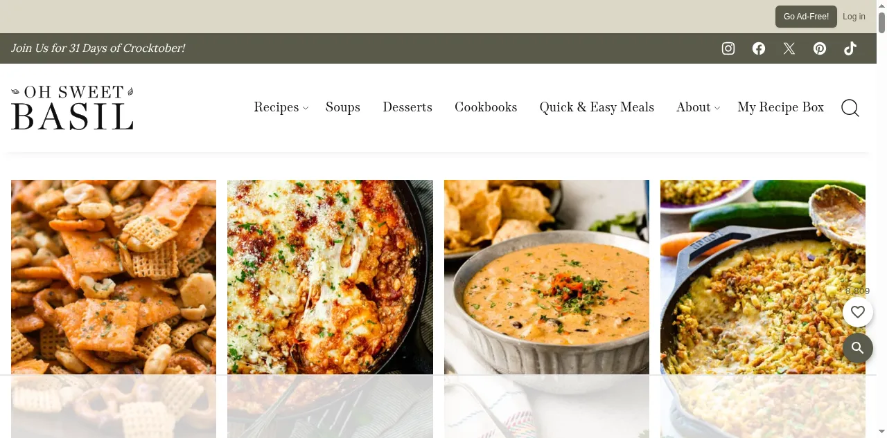 Preview of ohsweetbasil.com