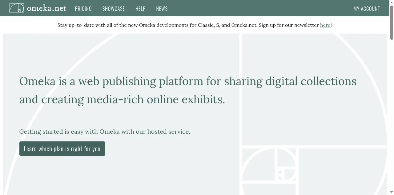 Preview of omeka.net