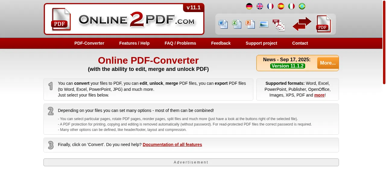Preview of online2pdf.com