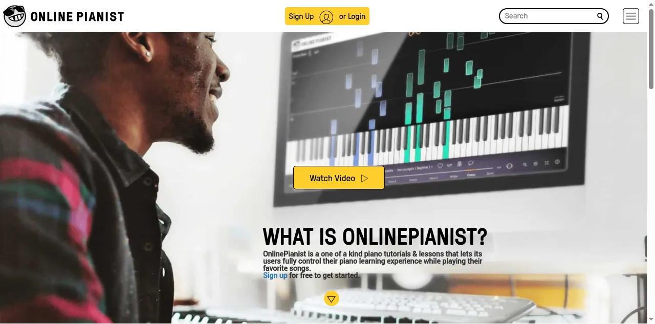 Preview of onlinepianist.com
