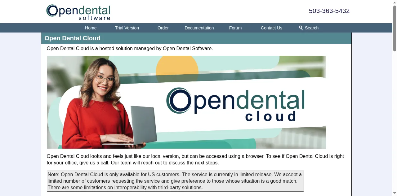 Preview of opendental.cloud