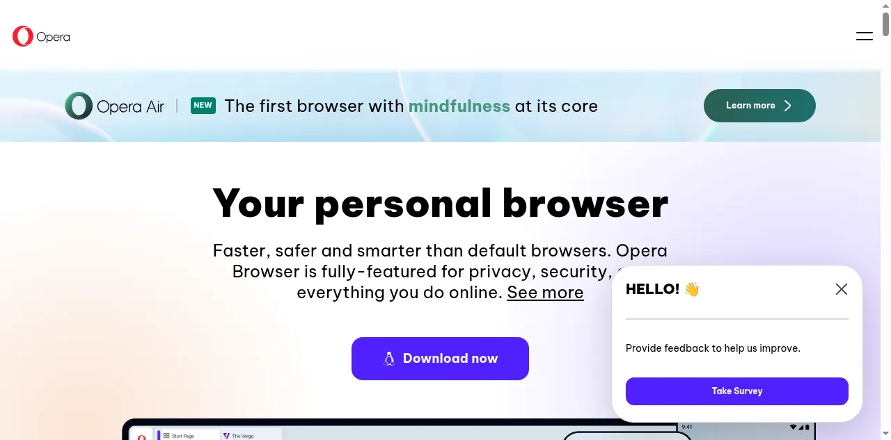 Preview of opera.com