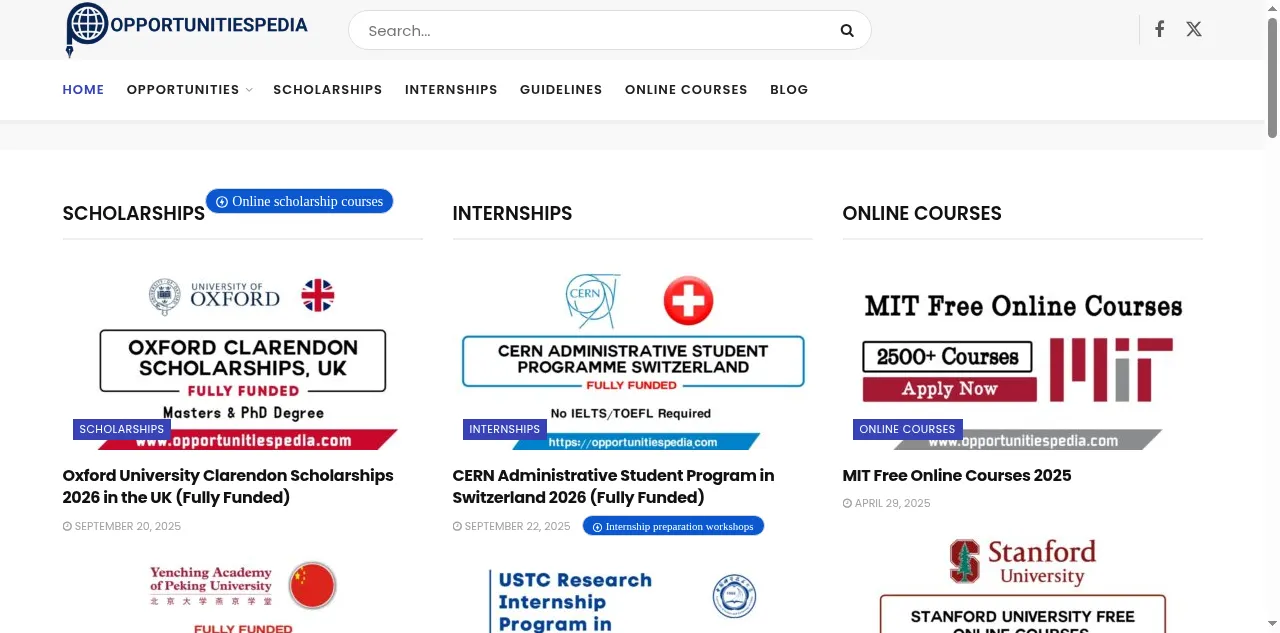 Preview of opportunitiespedia.com