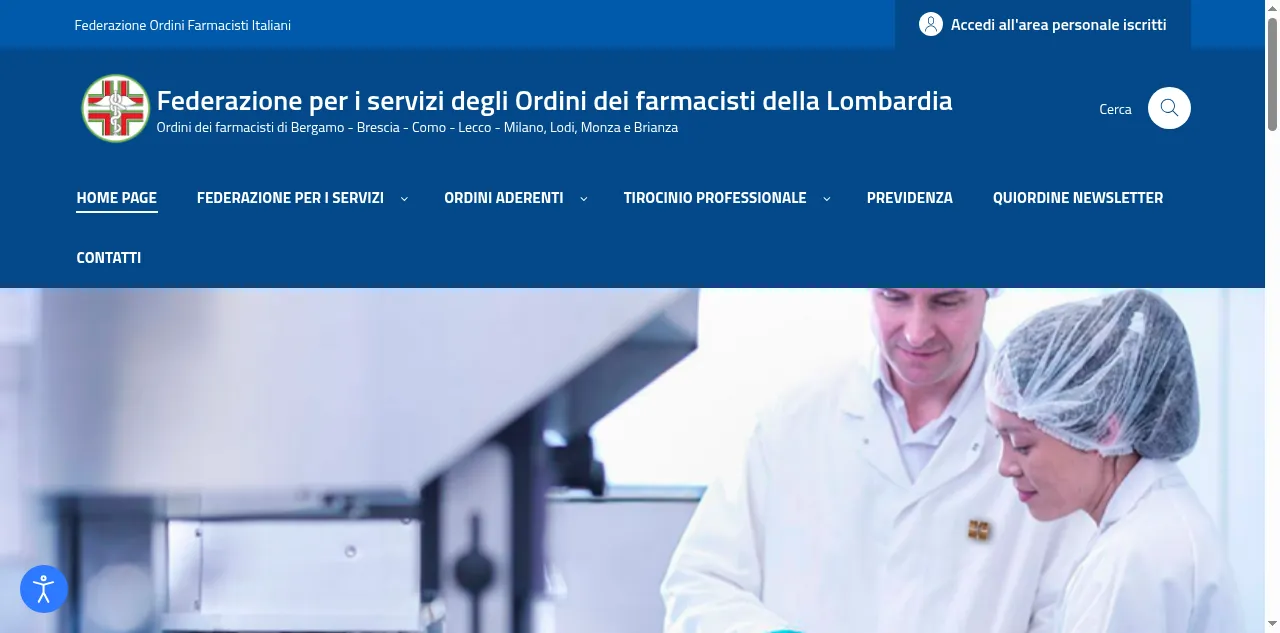 Preview of ordinifarmacistilombardia.it