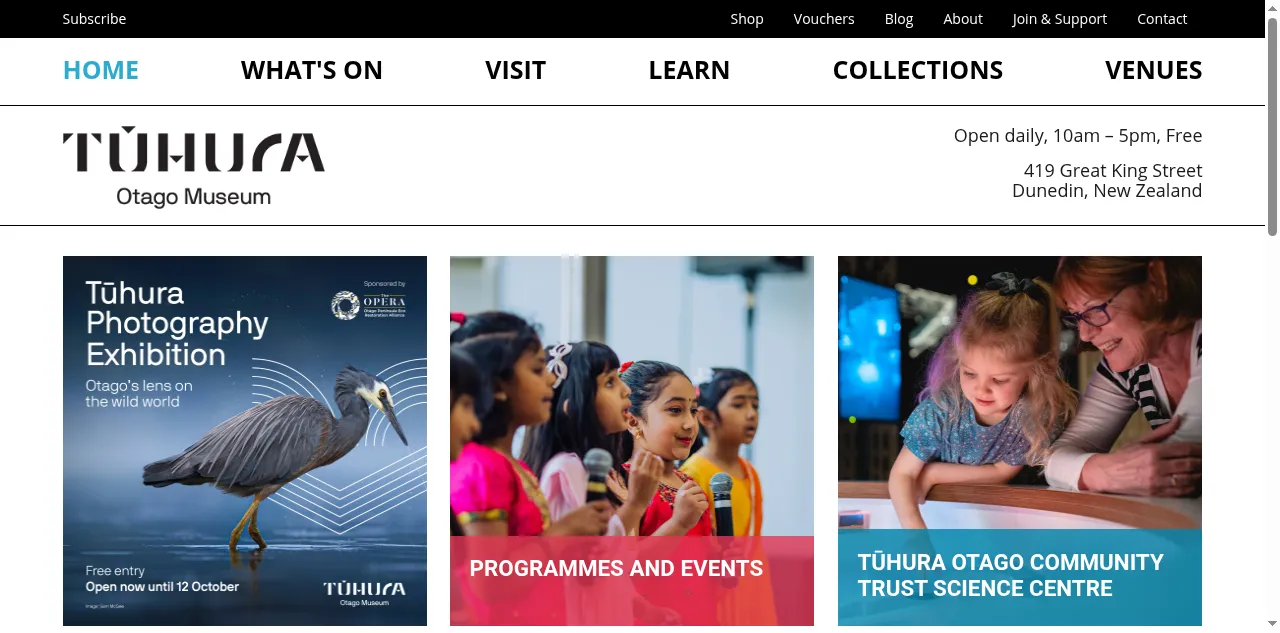 Preview of otagomuseum.nz