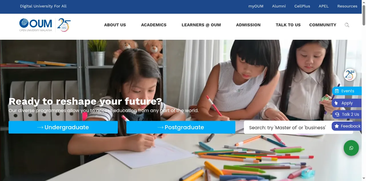 Preview of oum.edu.my