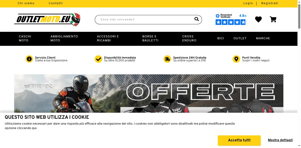 Preview of outletmoto.eu