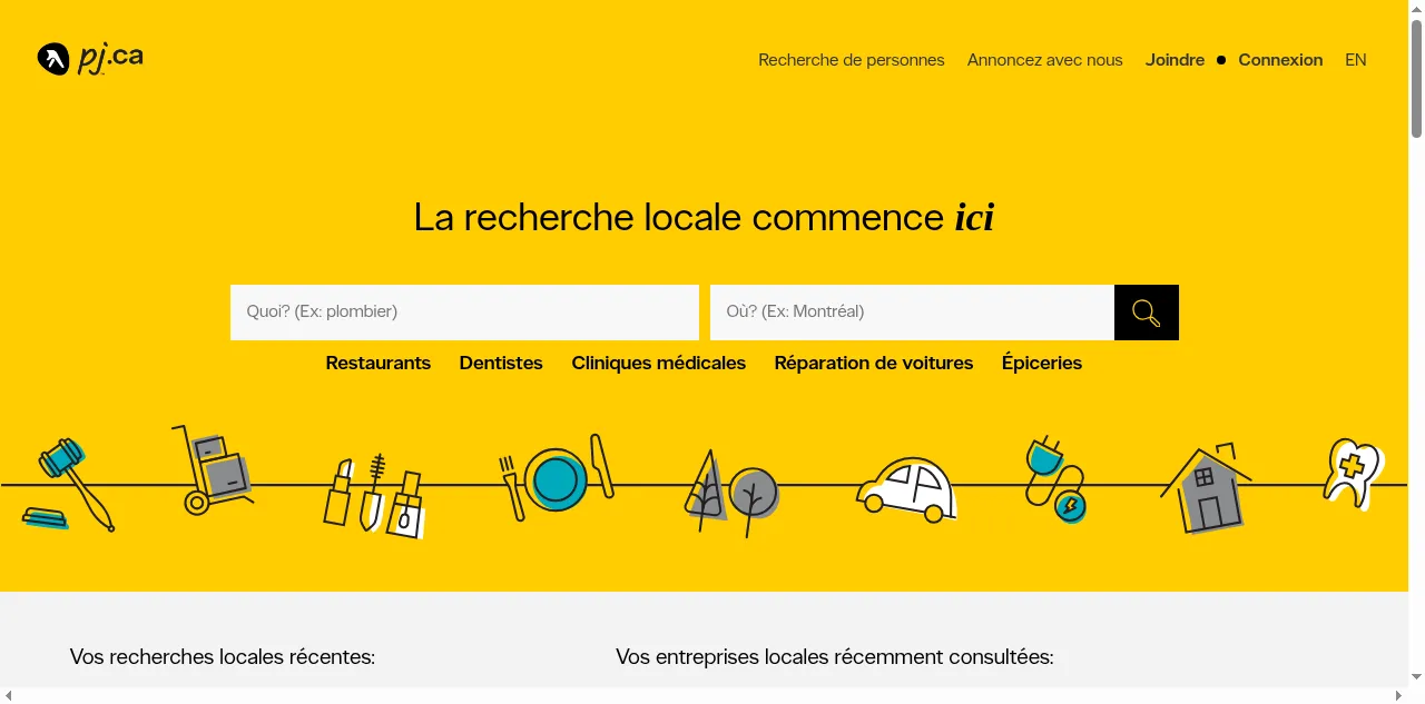 Preview of pagesjaunes.ca