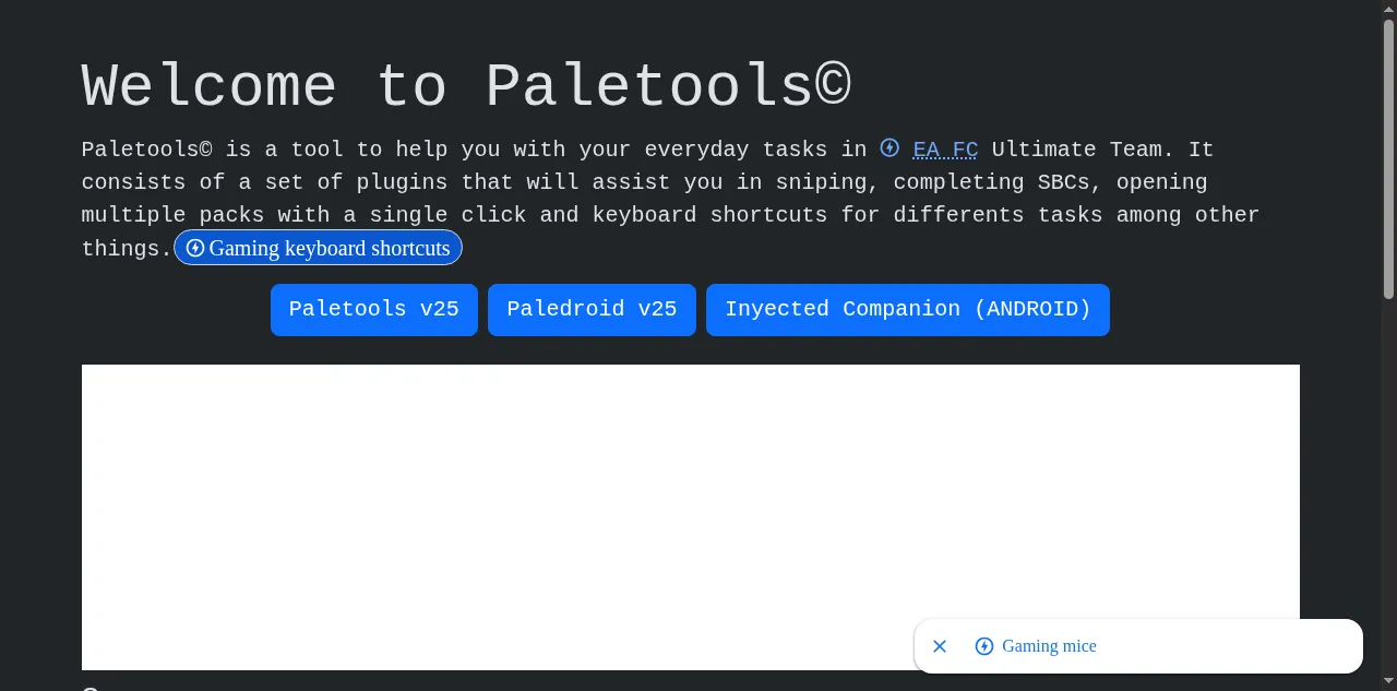Preview of pale.tools