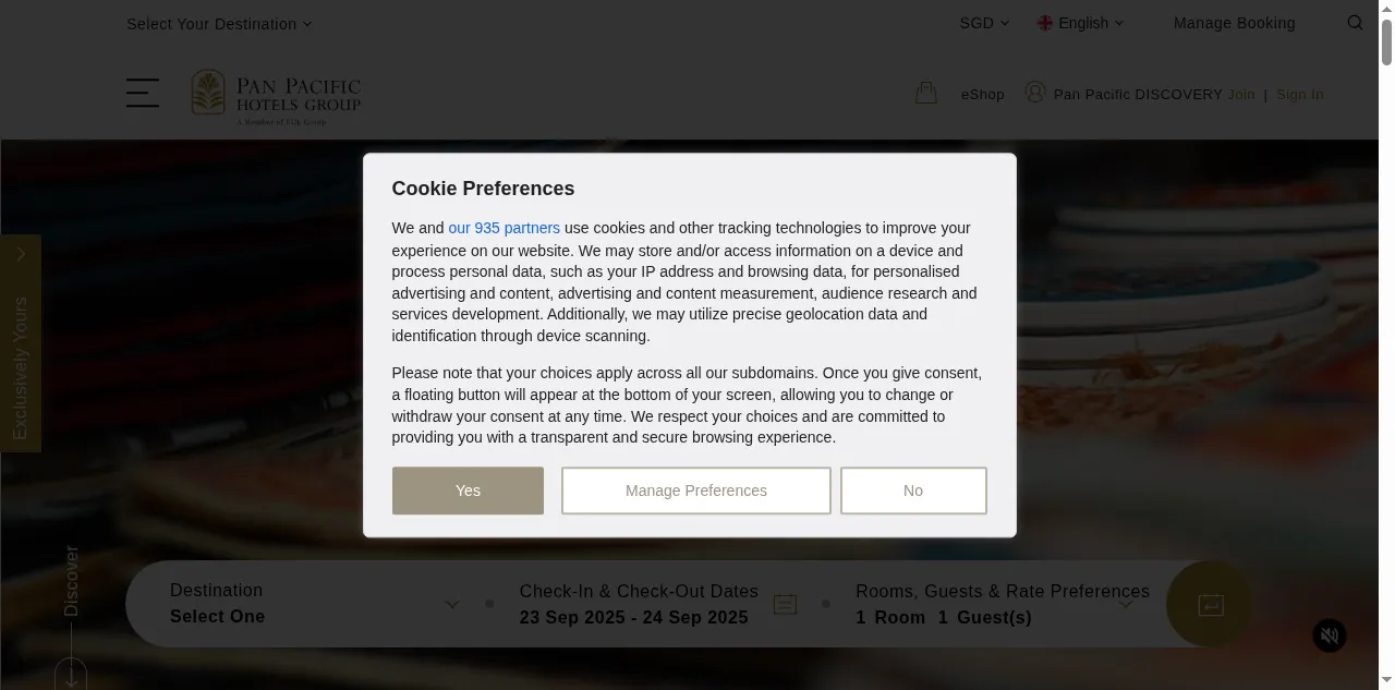 Preview of panpacific.com