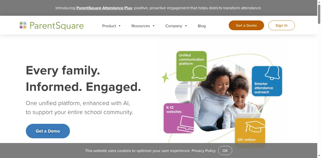 Preview of parentsquare.com
