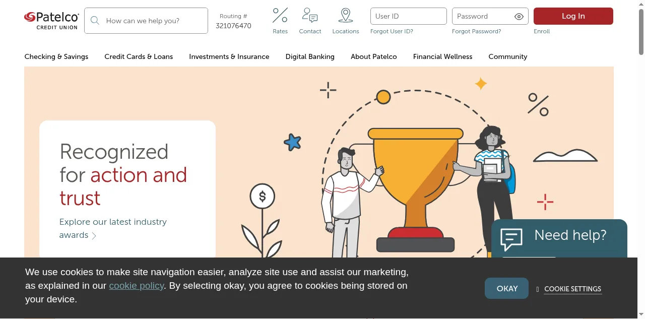 Preview of patelco.org