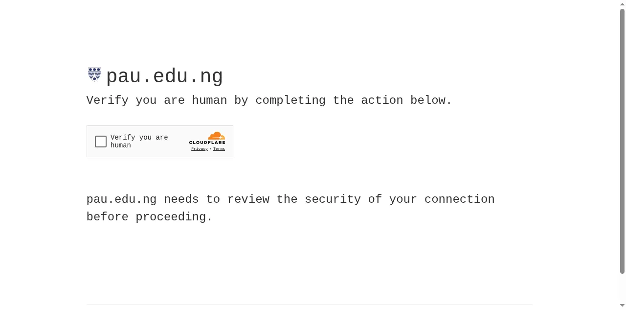 Preview of pau.edu.ng
