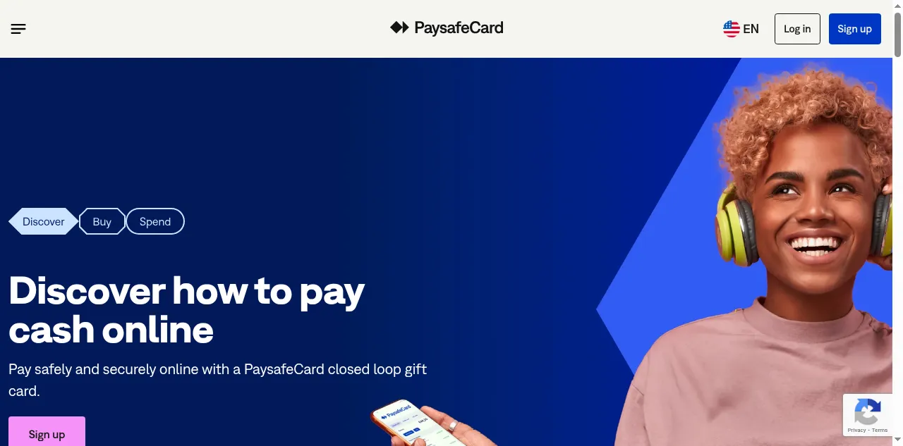 Preview of paysafecard.com