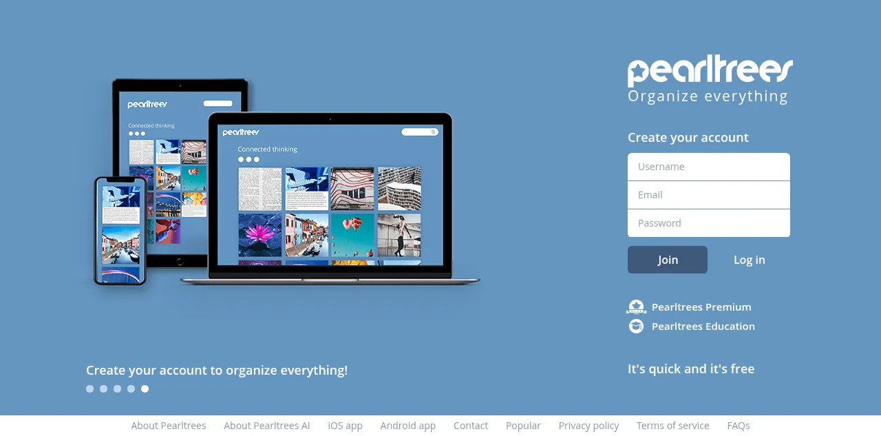 Preview of pearltrees.com