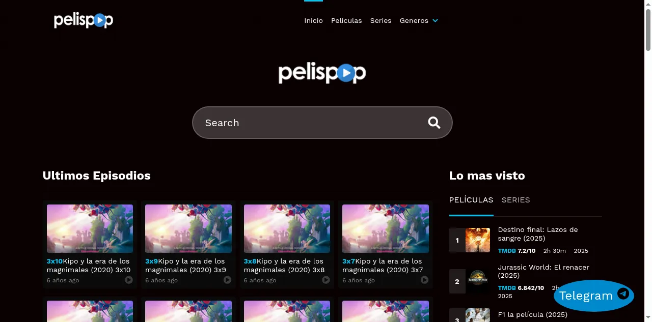 Preview of pelispop.lat
