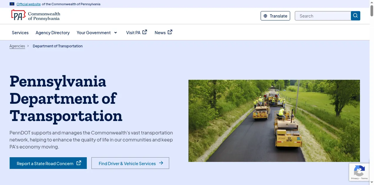 Preview of penndot.gov