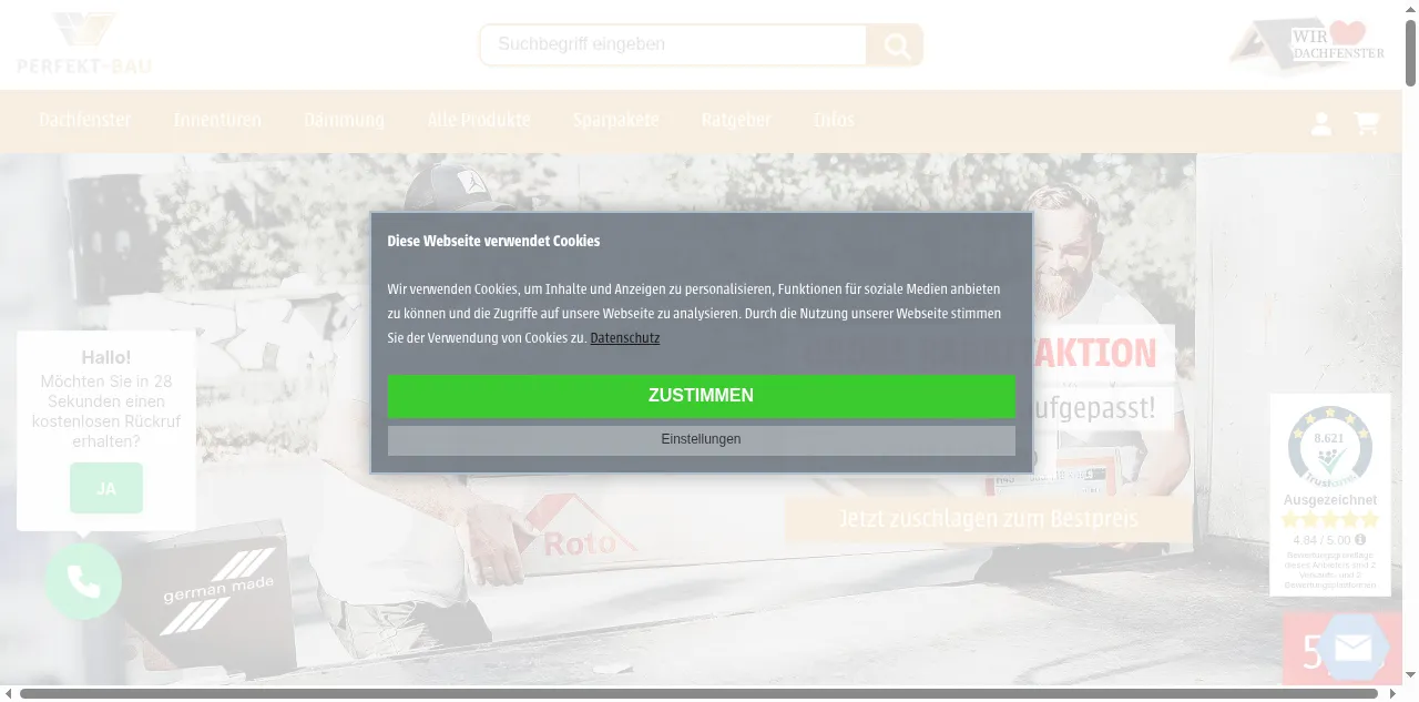 Preview of perfekt-bau.eu