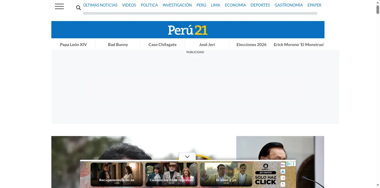 Preview of peru21.pe