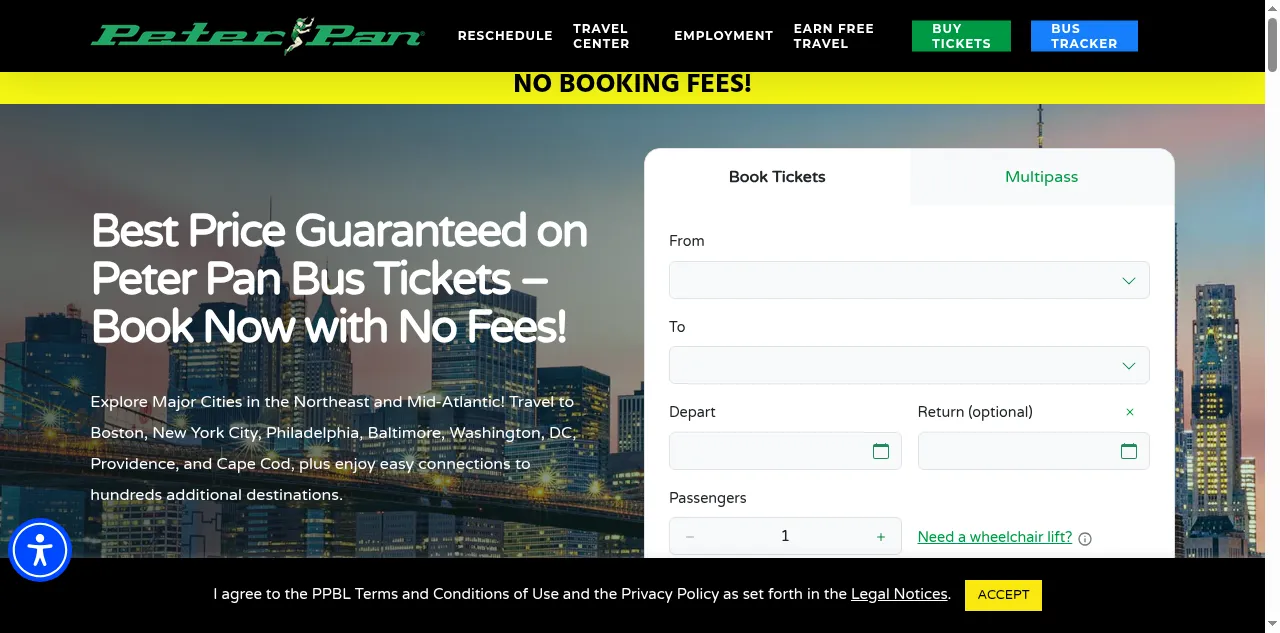 Preview of peterpanbus.com