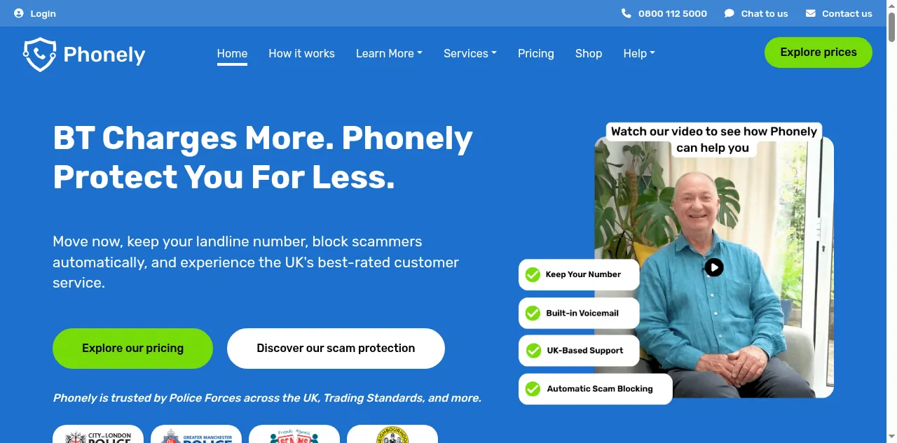 Preview of phonely.co.uk