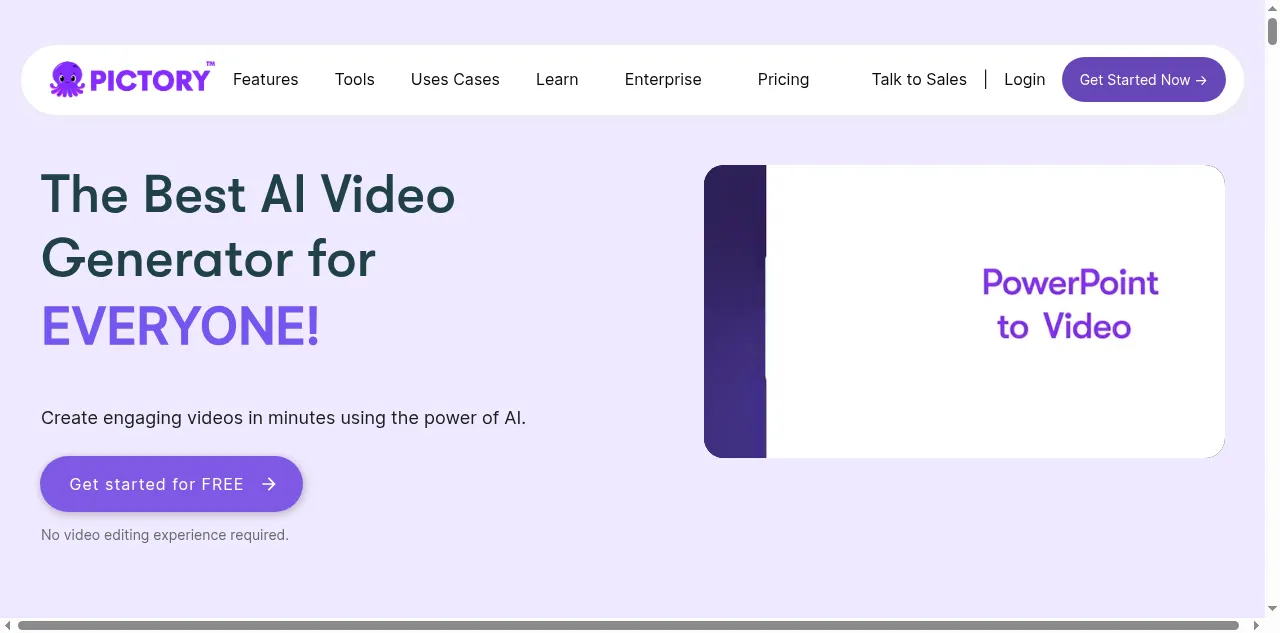 Preview of pictory.ai