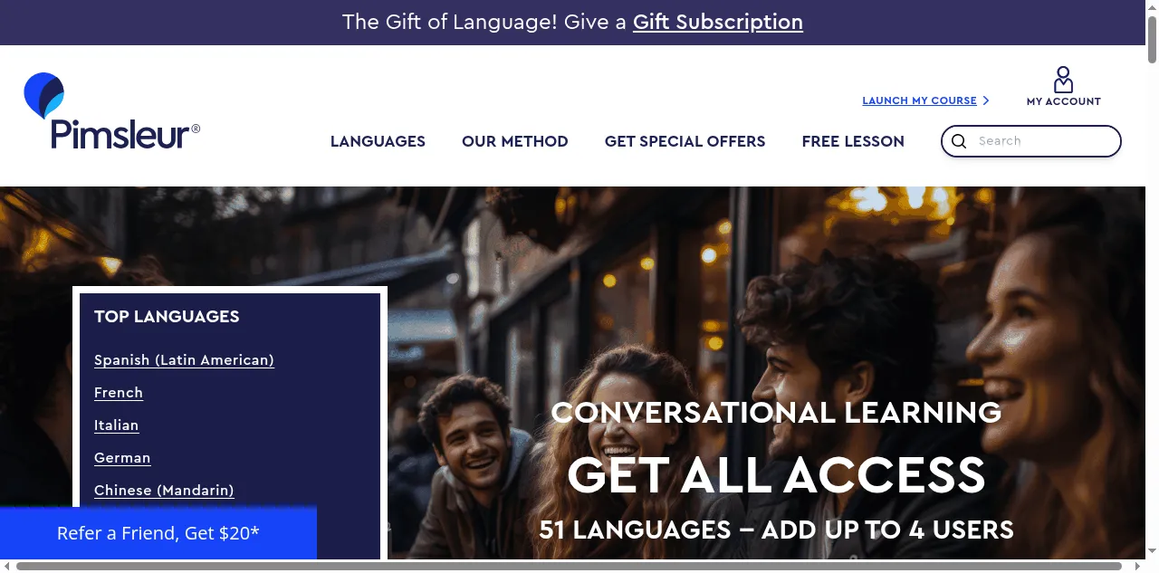 Preview of pimsleur.com