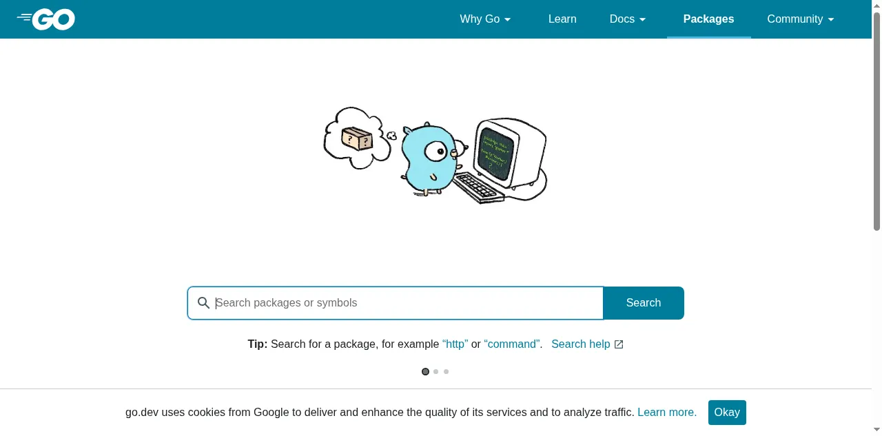 Preview of pkg.go.dev