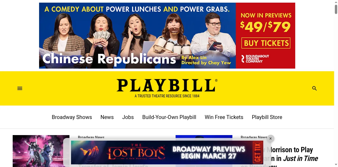 Preview of playbill.com