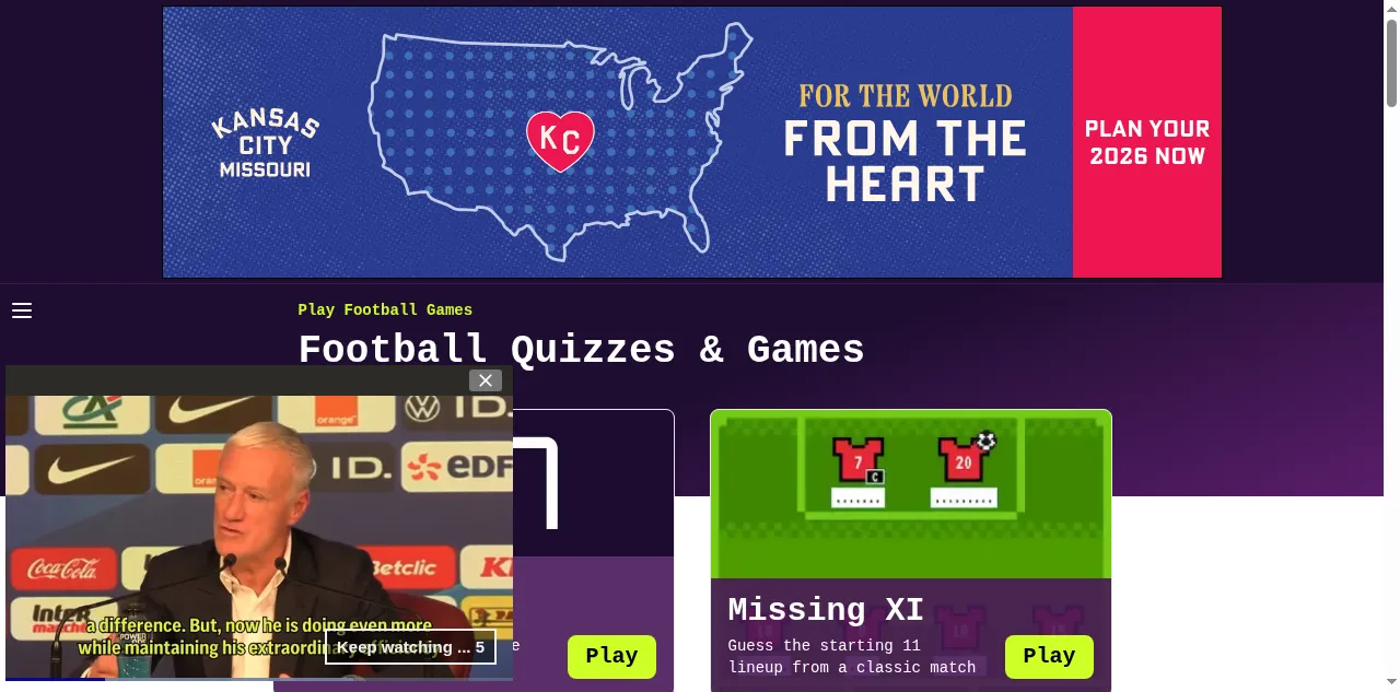 Preview of playfootball.games