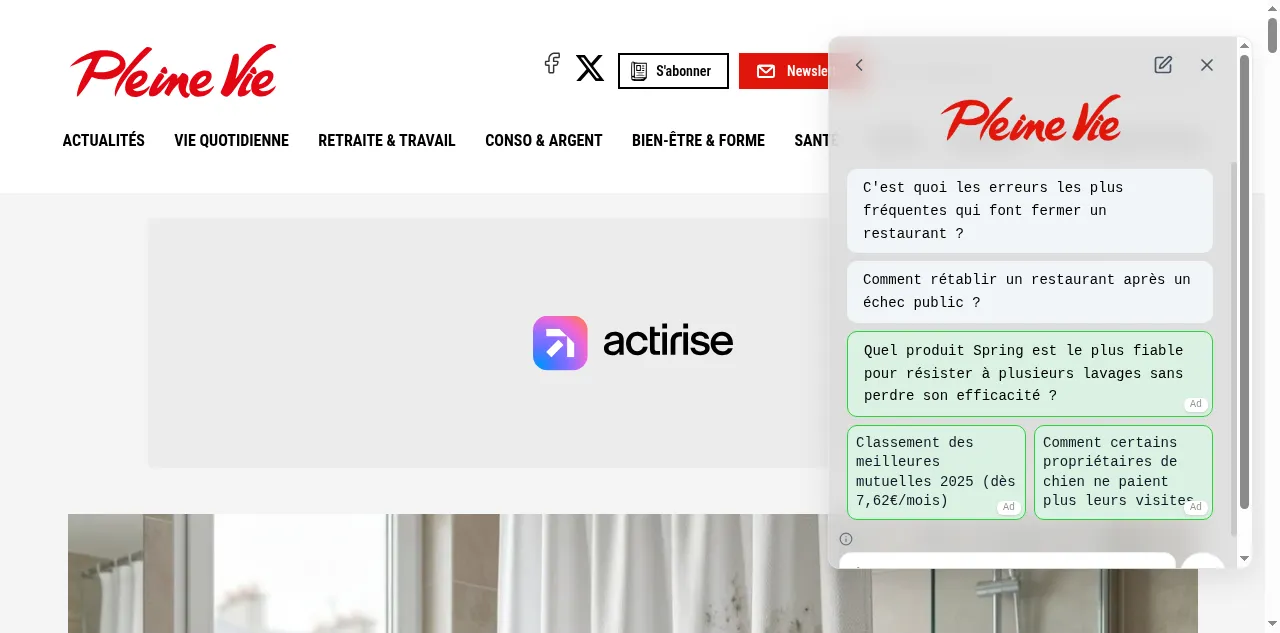 Preview of pleinevie.fr