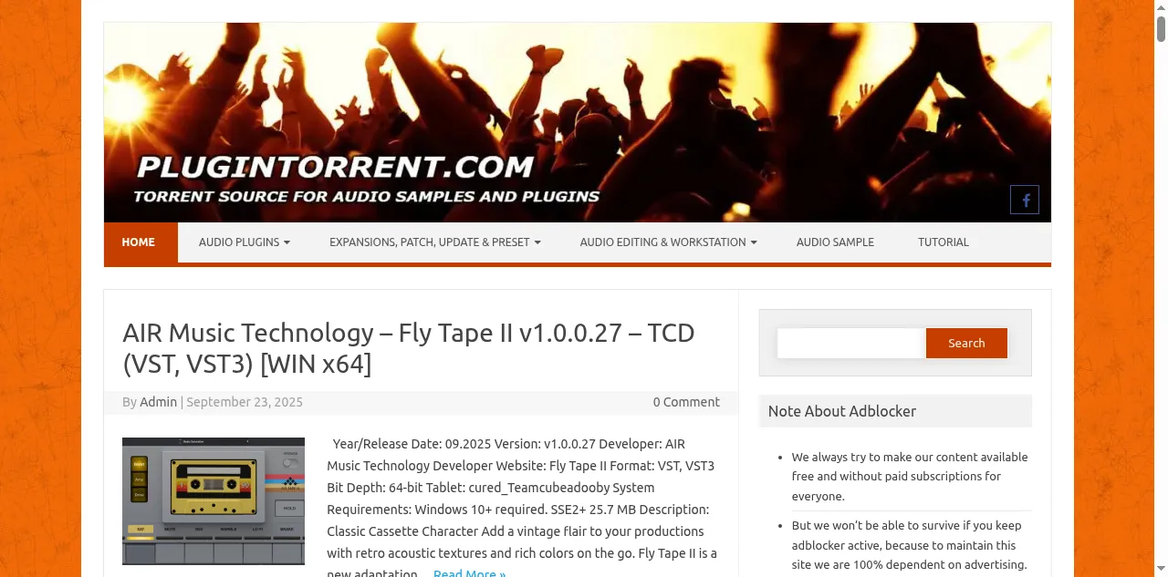 Preview of plugintorrent.com