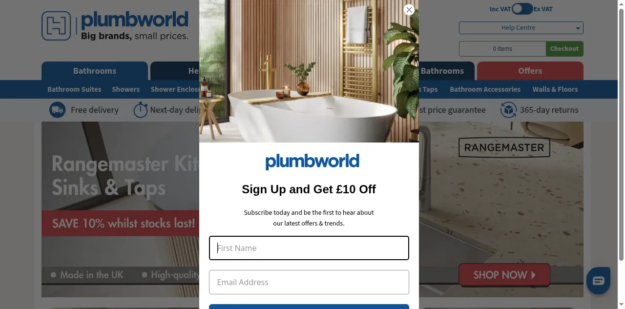 Preview of plumbworld.co.uk