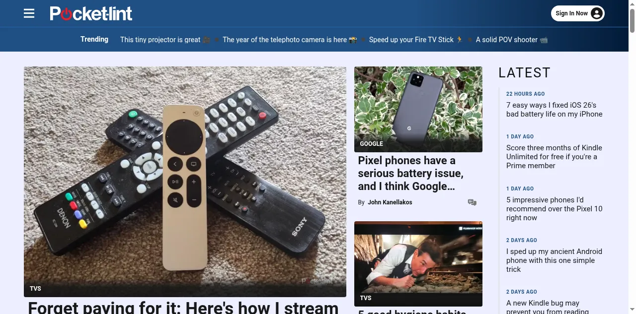 Preview of pocket-lint.com