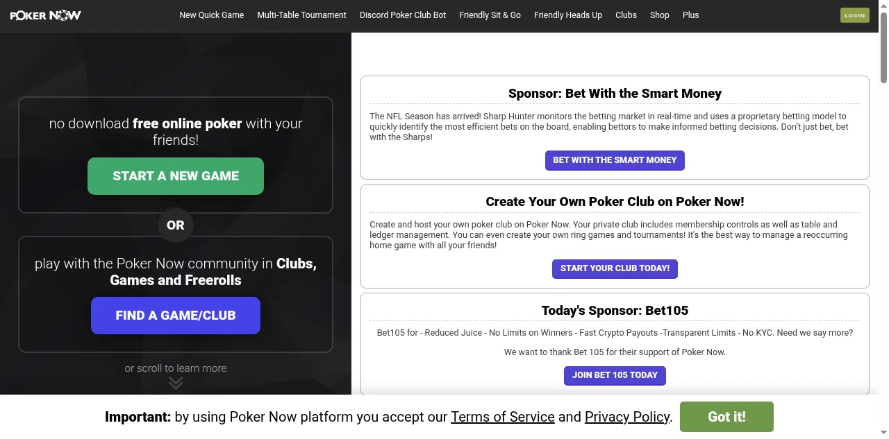 Preview of pokernow.club