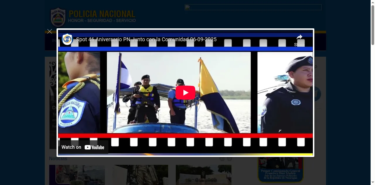 Preview of policia.gob.ni