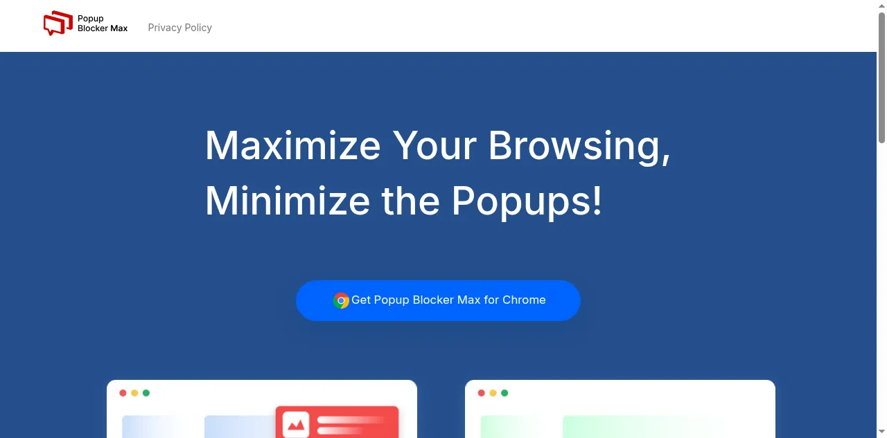 Preview of popupblockermax.net