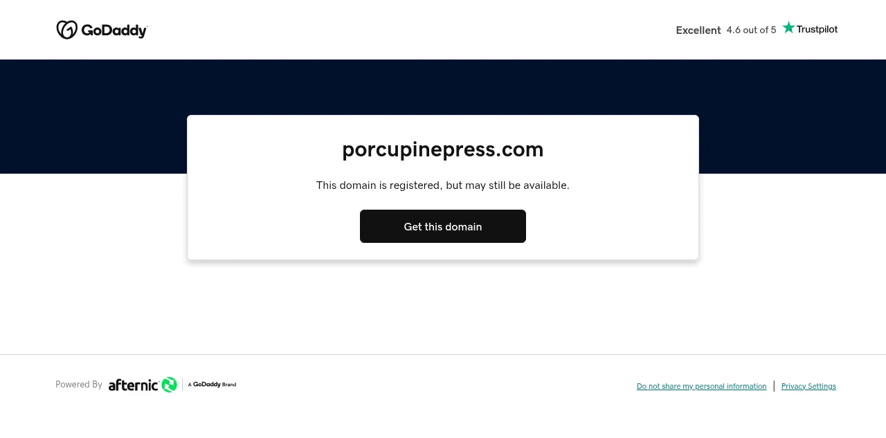 Preview of porcupinepress.com
