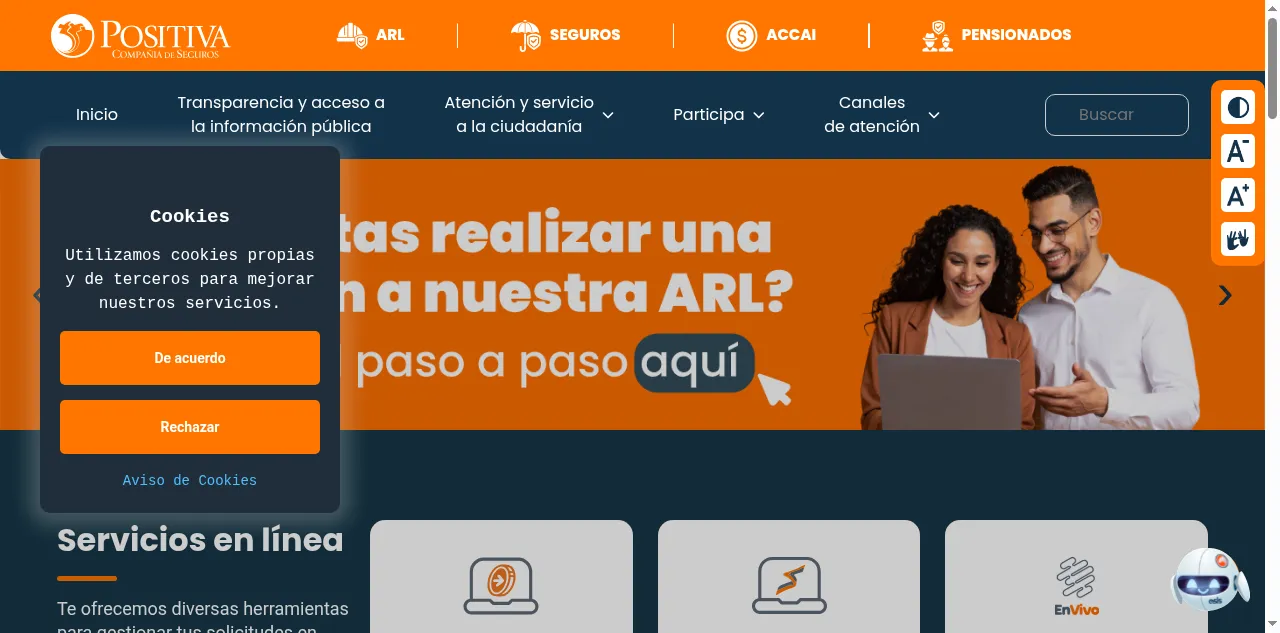 Preview of positiva.gov.co