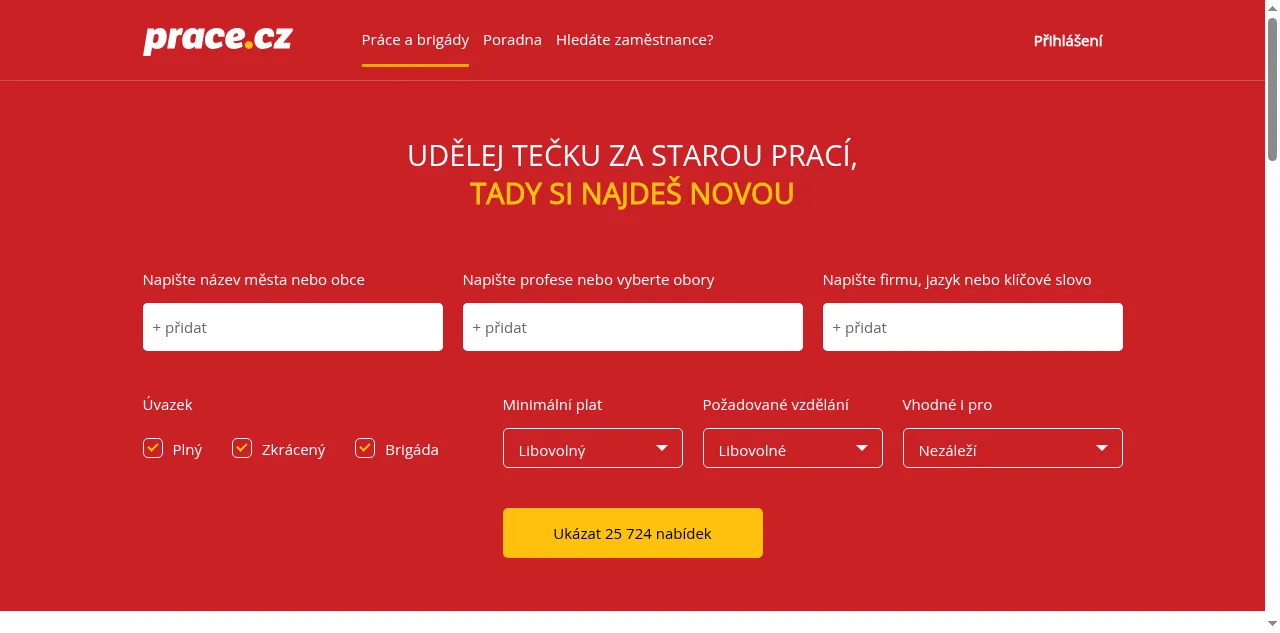 Preview of prace.cz