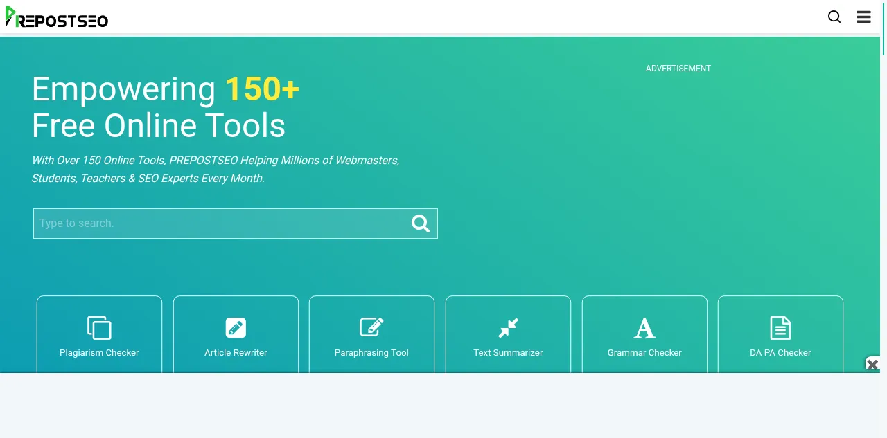 Preview of prepostseo.com