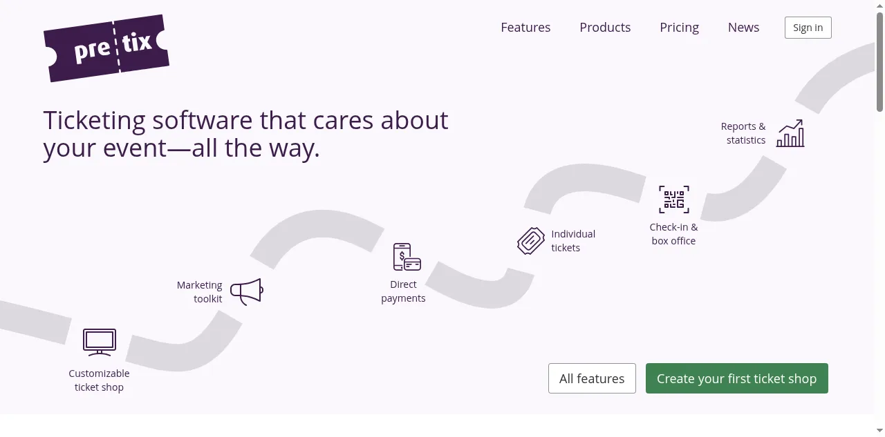 Preview of pretix.eu