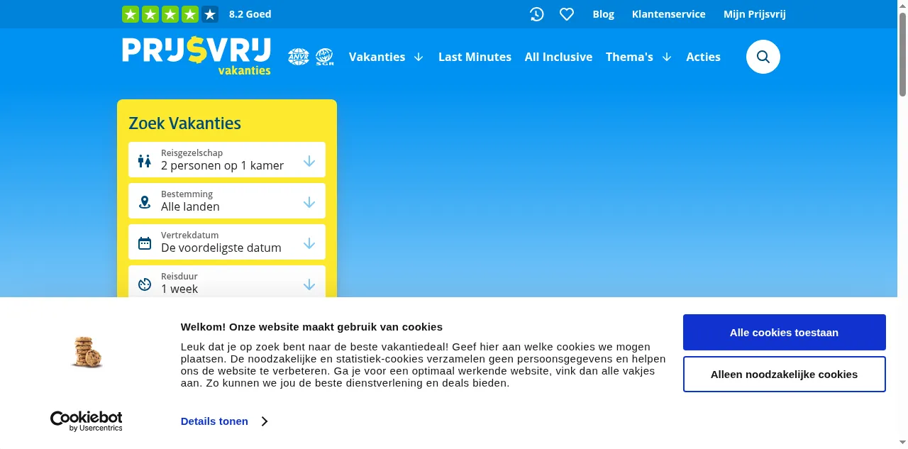 Preview of prijsvrij.nl