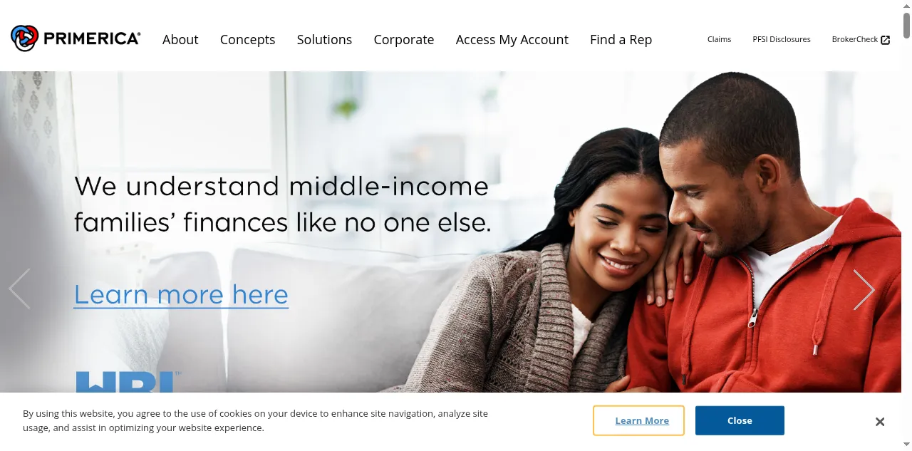 Preview of primerica.com
