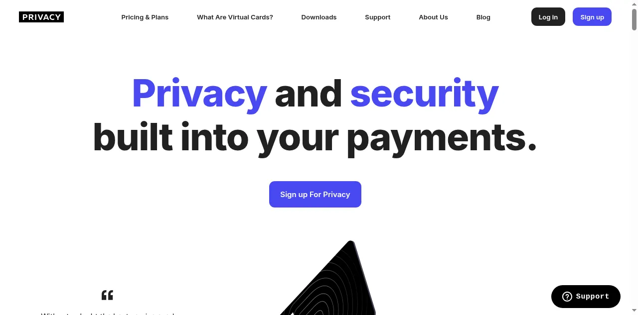 Preview of privacy.com