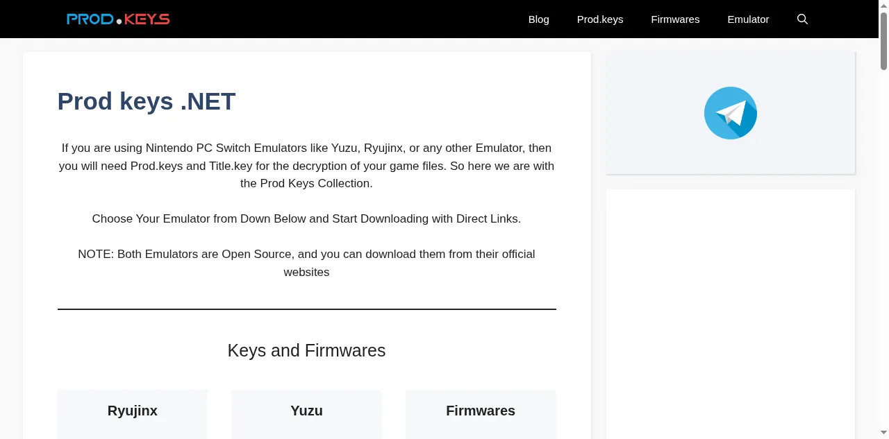 Preview of prodkeys.net