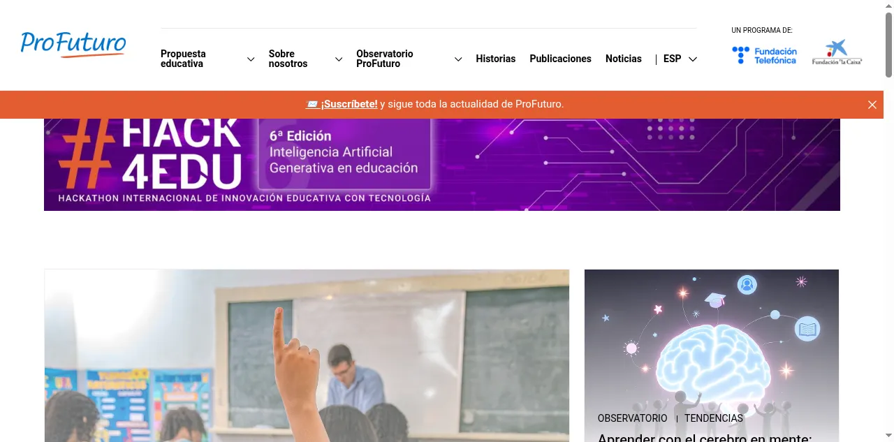Preview of profuturo.education
